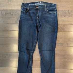 7 For All Mankind Dark Blue Skinny